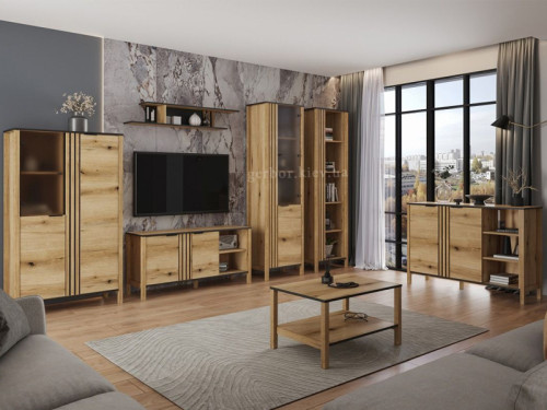 Фото тумби ТВ HELIX 2D MEBELBOS в інтер'єрі вітальні