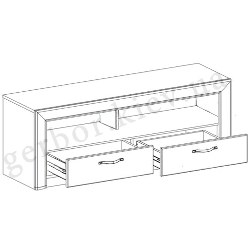 Фото тумби ТВ SAPORI 2S MEBELBOS – схема наповнення