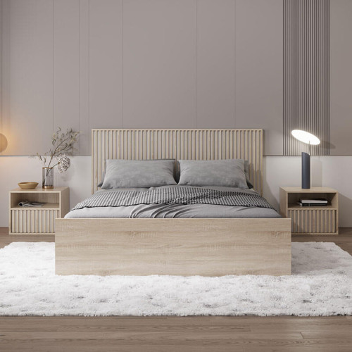 Фото ліжка БРУС LOZ160 (каркас) Гербор в інтер'єрі спальні