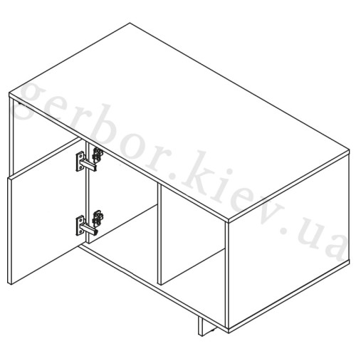 Фото журнального столу ALMA CAMA MEBLE – схема наповнення