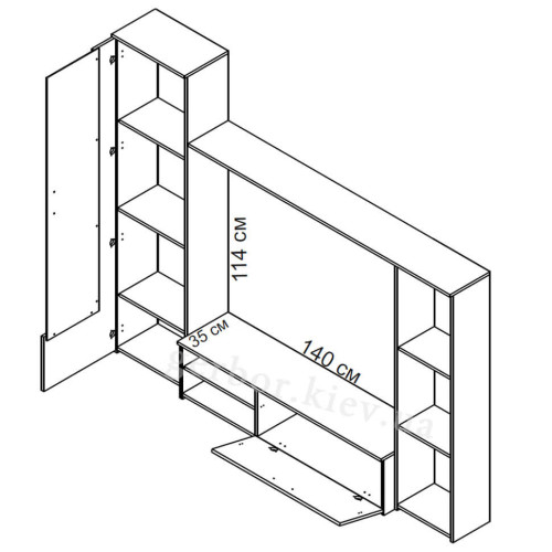 Фото вітальні АДЕЛЬ Гербор – схема наповнення