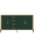 Фото комода DANTE DT10 LIVEO дуб кремона торро / зелений / золоті ручки – вигляд спереду