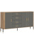 Фото комода DANTE DT10 LIVEO дуб кремона торро / сірий / золоті ручки – вигляд збоку