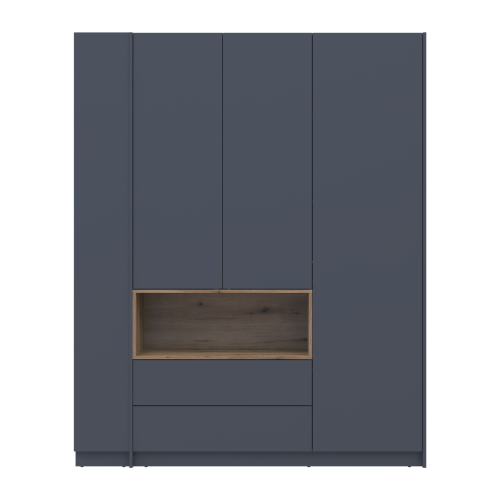 ДЕЙЛ Шафа 3 ДСП з нішею та етажеркою ДОРОС (DOROS)