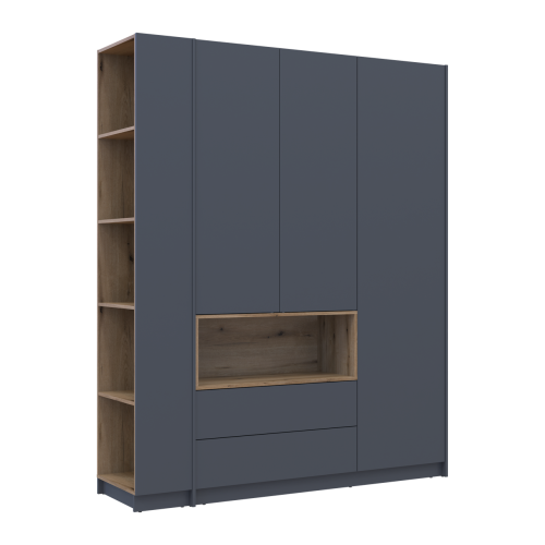 ДЕЙЛ Шафа 3 ДСП з нішею та етажеркою ДОРОС (DOROS)