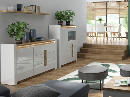 На фото комплект мебели для гостиной ALAMEDA BRW