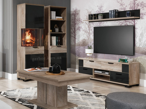 Фото полиці G-TE GT9 LIVEO BOGFRAN в інтер'єрі вітальні