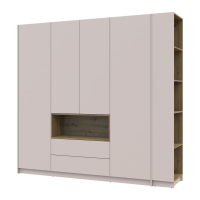 ДЕЙЛ Шафа 4 ДСП з нішею та етажеркою ДОРОС (DOROS)