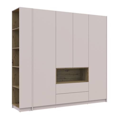 ДЕЙЛ Шафа 4 ДСП з нішею та етажеркою ДОРОС (DOROS)