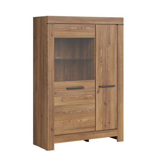 Фото витрины BALIN REG1D1W BRW лиственница sibiu золотая - вид сбоку