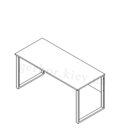 Фото письмового столу КАБІ BIU 160 Гербор - схема