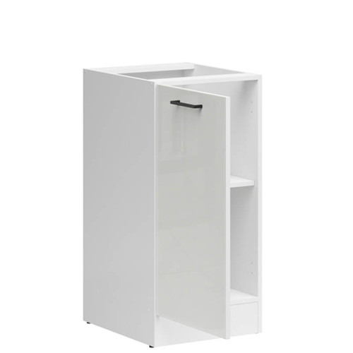 Фото лівої тумби JUNONA LINE D1D/40/82L BBL BRW крейдяний глянець – наповнення