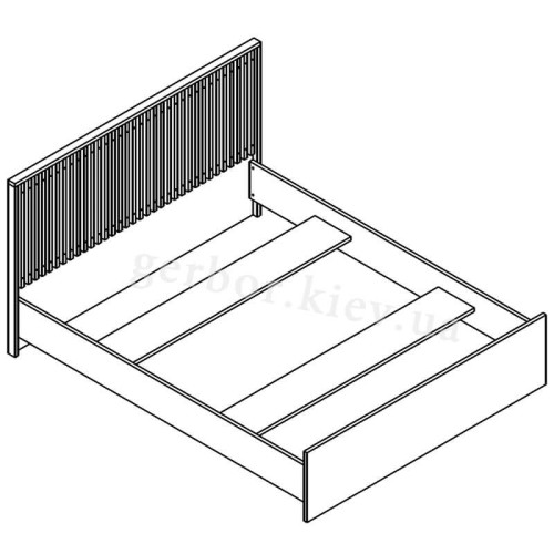 Фото спальні БРУС Гербор – схема ліжка