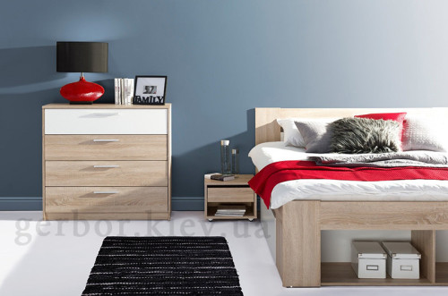 Фото кровати 160 с тумбочками RICO VMV Holding в интерьере