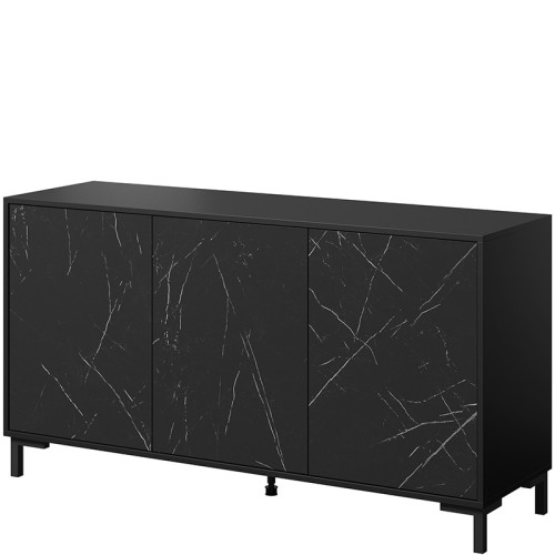 Фото комоду 150 3D MARMO CAMA MEBLE чорний / чорний мармур – вигляд збоку