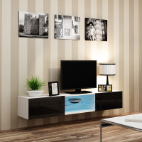 VIGO CAMA MEBLE Тумба ТВ навесная GLASS