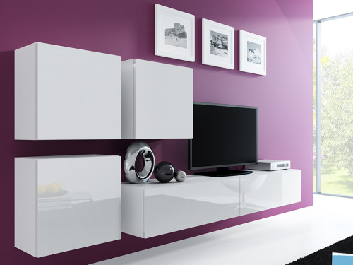 Фото комплекта мебели для гостиной VIGO 23 CAMA MEBLE белый / белый глянец
