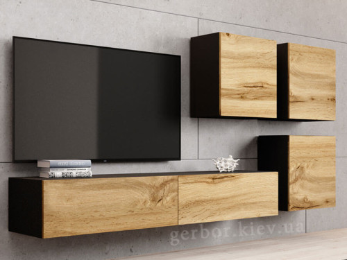 Фото комплекта мебели для гостиной VIGO 23 CAMA MEBLE черный / дуб вотан