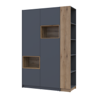 ДЕЙЛ Шафа 2 ДСП з нішею та етажеркою ДОРОС (DOROS) інверсія