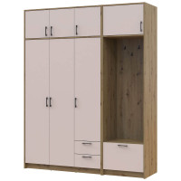 РОНДІ Шафа 3 ДСП з вішалкою та антресоллю ДОРОС (DOROS) 181х52х236 РОНДІ Шафа 3 ДСП з вішалкою та антресоллю ДОРОС (DOROS) 181х52х236