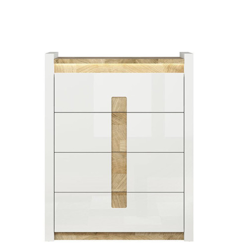 Фото комода ALAMEDA KOM4S BRW  - вид спереди