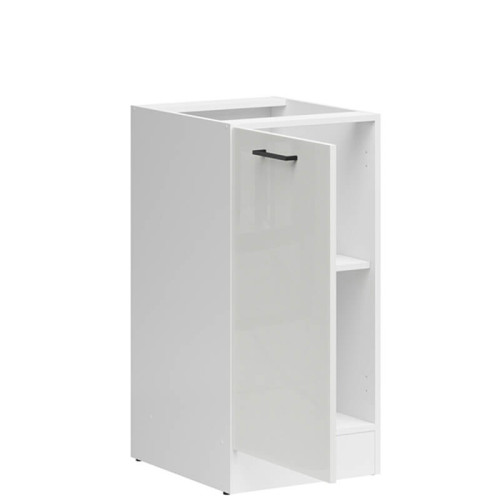 Фото лівої тумби JUNONA LINE D1D/50/82L BBL BRW крейдяний глянець – наповнення