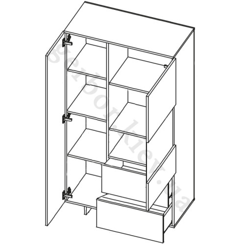 Фото вітрини ALMA CAMA MEBLE – схема наповнення