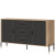 Фото комода DANTE DT06 LIVEO дуб кремона торро / антрацит / чорні ручки