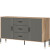 Фото комода DANTE DT06 LIVEO дуб кремона торро / сірий / чорні ручки