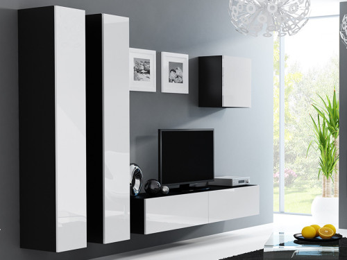 VIGO CAMA MEBLE Комплект 25 черный / белый глянец