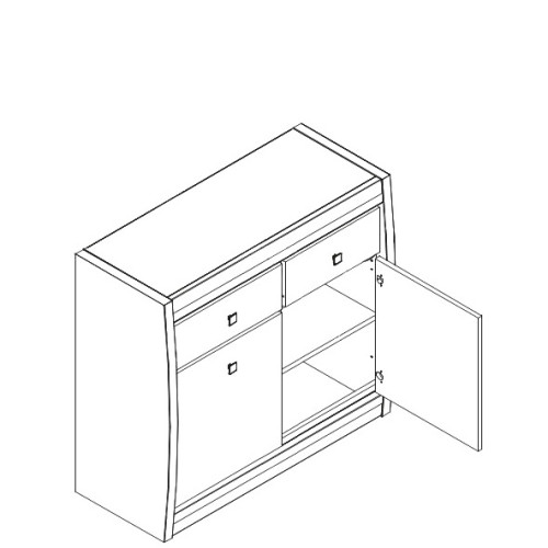 На фото схема тумбы FORREST FR4 BOGFRAN